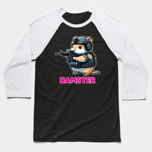 Tactical Hamster Baseball T-Shirt